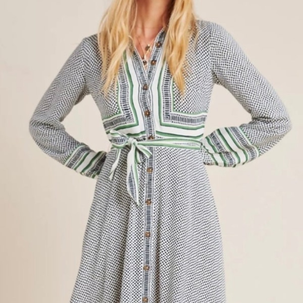 Anthropologie (Maeve) Button Down Dress shirtdress